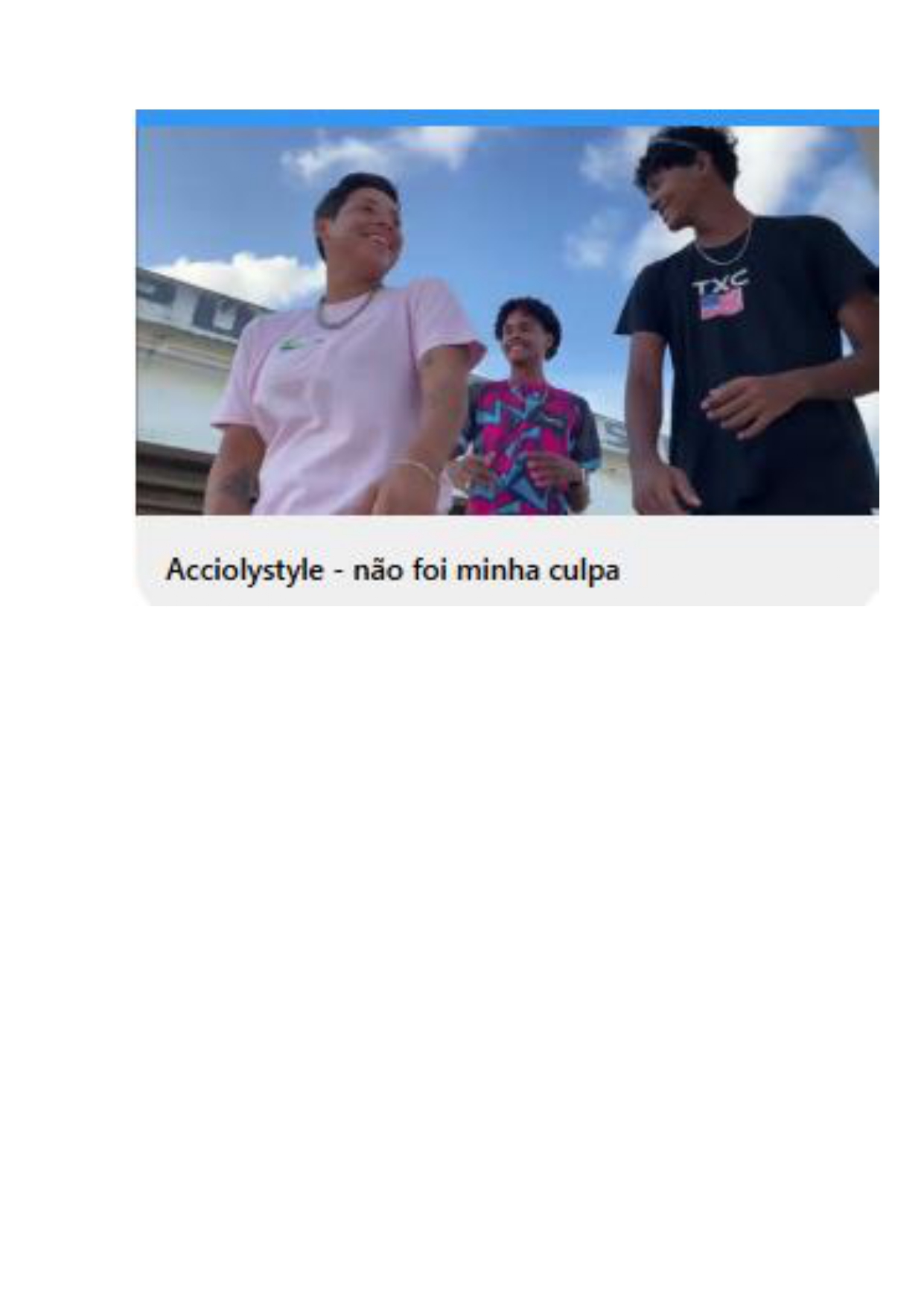 Lançamento  rapper= acciolystylee